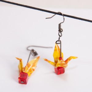 Boucles d'Oreilles Jaunes